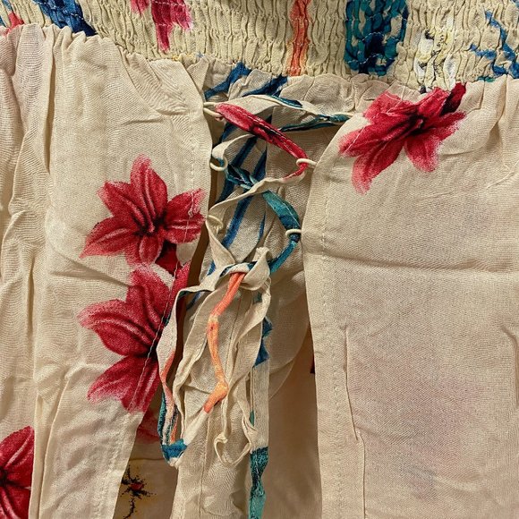 5/$25*🔥 Davi & Dani Cap Sleeve Short Jumpsuit with Overlaying Attached Skirt - Picture 6 of 10